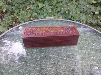 Rosewood & Brass Trinket Box