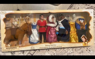 Beauty and the beast doll set