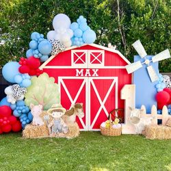 Farm birthday party signs