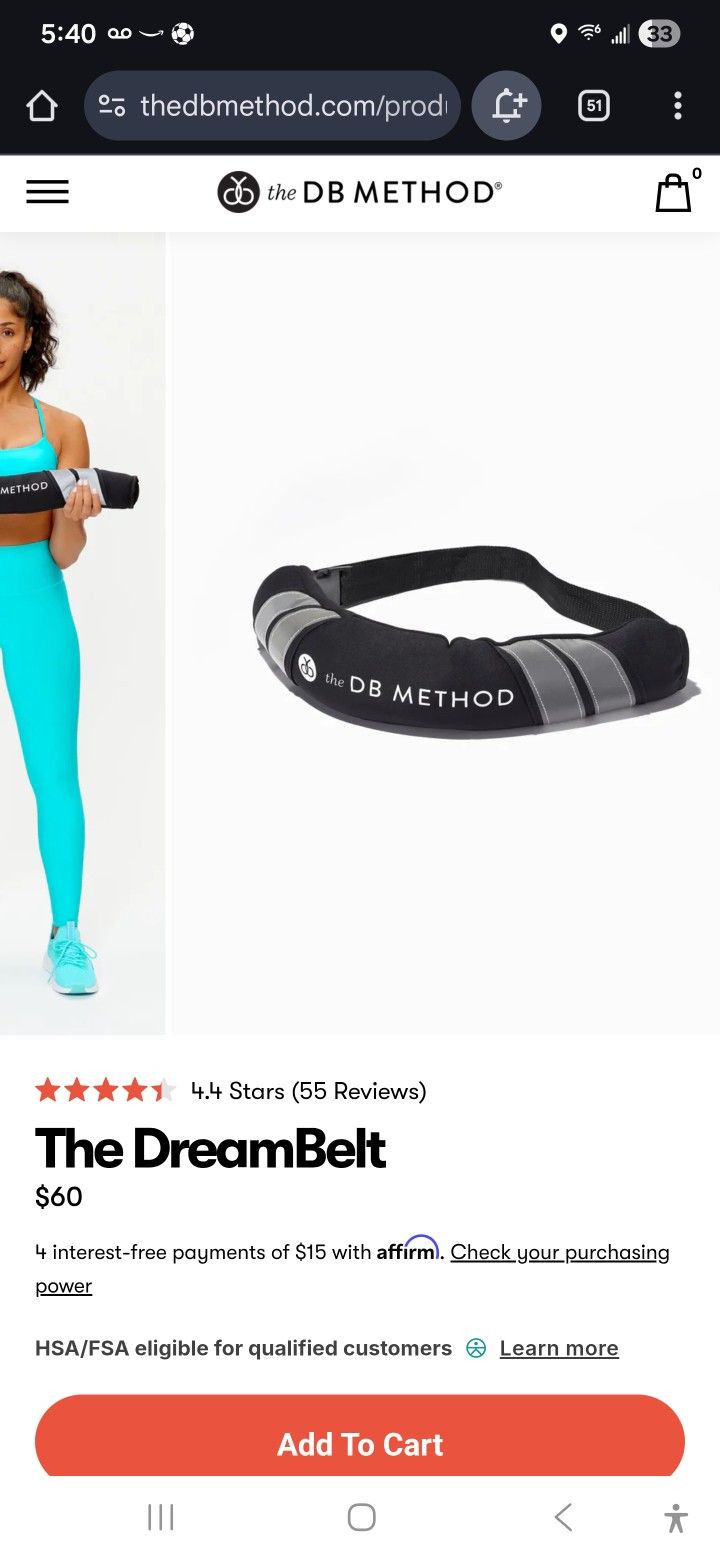 Belt For Excersices DB METHOD