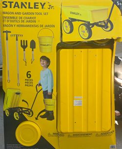 Toy - wagon & garden set