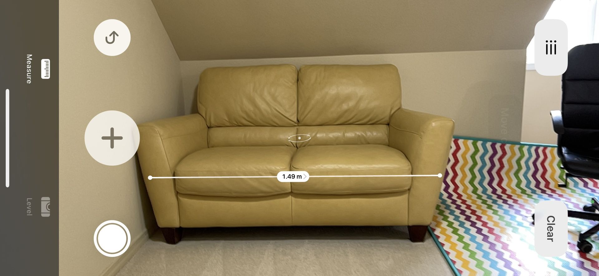a set of 2 leather sofa
