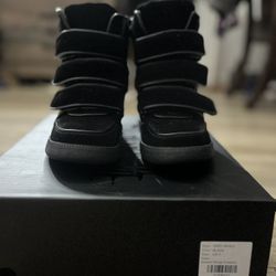 Black Wedge Sneakers 