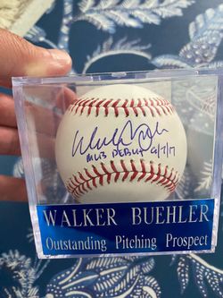 WALKER BUEHLER DODGERS SIGNED AUTOGRAPHED MLB BASEBALL PSA AUTHENTIC