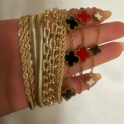 18K GOLD FILLED BRACELETS
