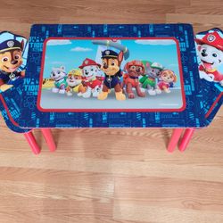 Kids Paw Patrol  Table With 2 Chairs