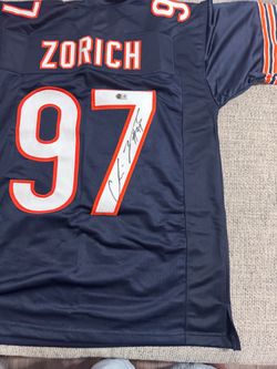 Chris Zorich signed autograph custom jersey - Beckett coa - Chicago Bears