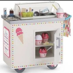 American Girl Ice Cream Cart Complete Set