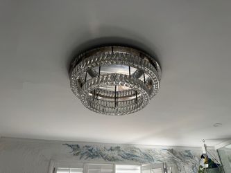 Chandelier - Crystal ring flush