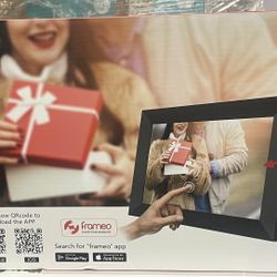 FRAMEO 10.1 Inch Smart WiFi Digital Photo Frame 1280x800 IPS LCD Touch Screen, Auto-Rotate Portrait and Landscape, Built in 32GB Memory, Share Moments