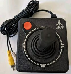Atari Joystick TV Games Plug-n-Play  - 10 in 1  Games - Works!