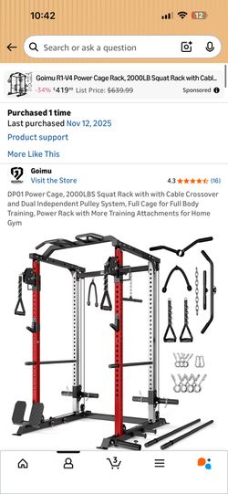 Power Cage Workout Equipment 