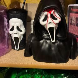 Ghost Face Pop Corn And Cup