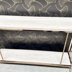 Brand new Faux Marble console Table