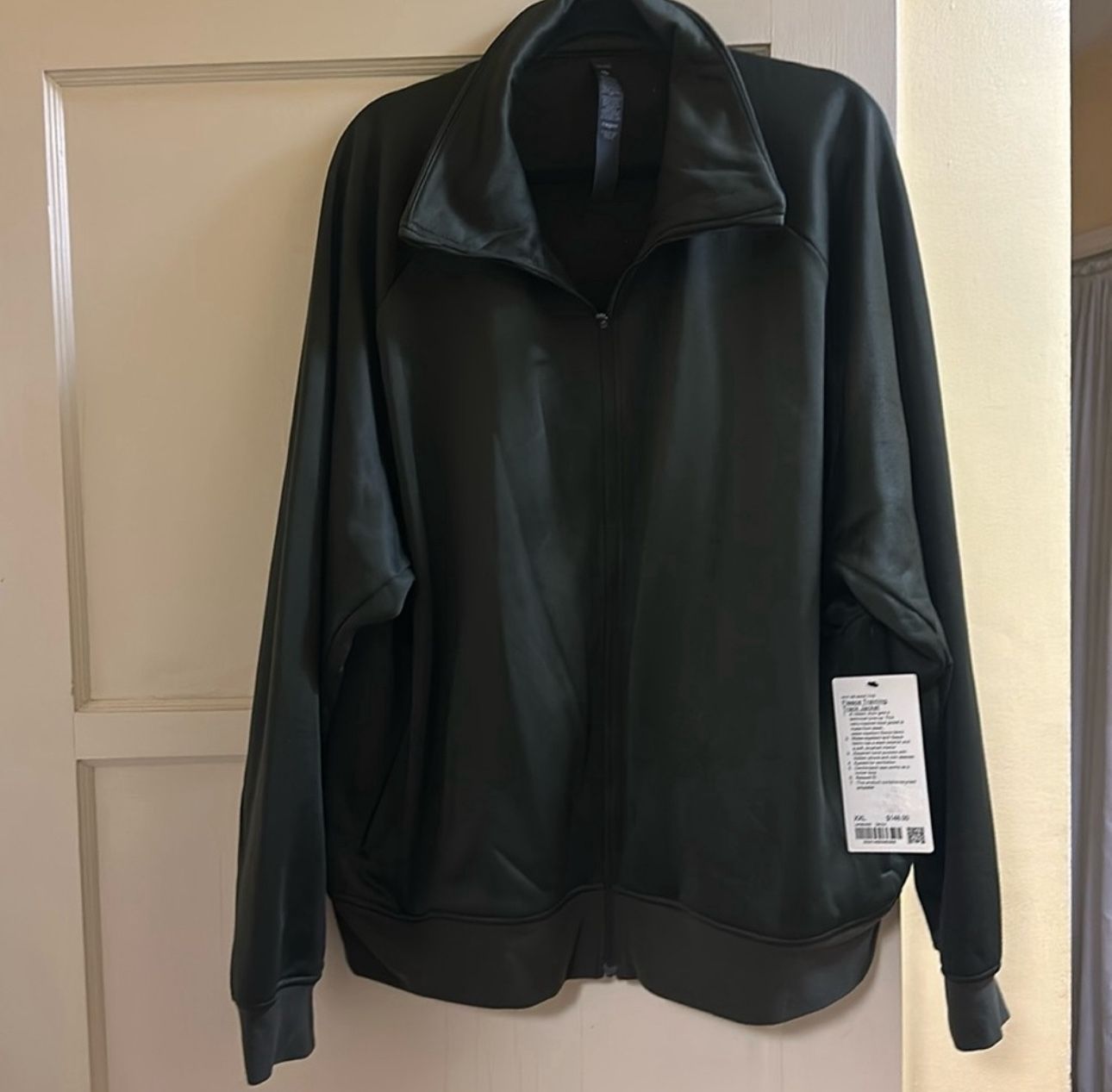 Training Track Jacket- Dark Green Lululemon