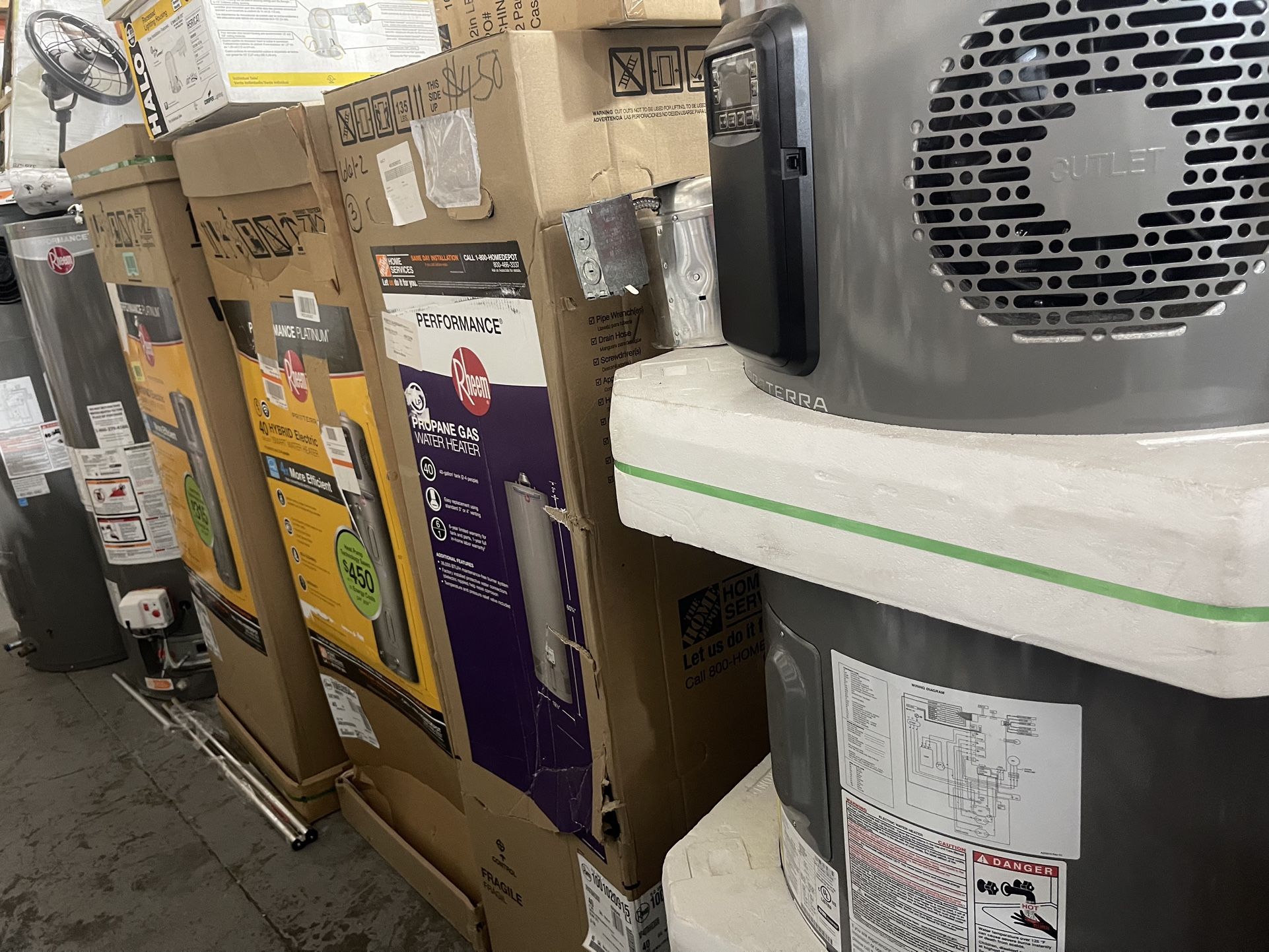 Rheem Performance Platinum 65 Gal. 10- $2,267.00 Year Hybrid High Efficiency Tank Electric Heat Pump Water Heater $ Many More 