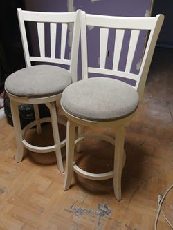 Two counter height island stools