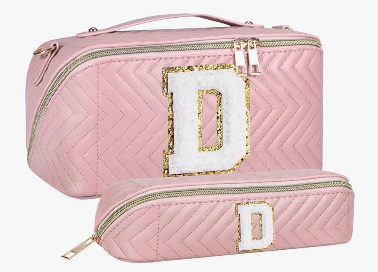 Personalized Gifts for Women, Initial(D)Makeup/cosmetic brush bag