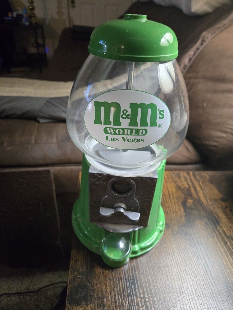 M&M World Las Vegas Candy Dispenser Green
