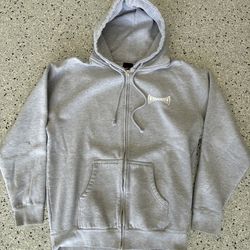 “INDEPENDENT” Trucks Gray Zip-Up Hoodie. Size Large. Pockets. Pre Owned.