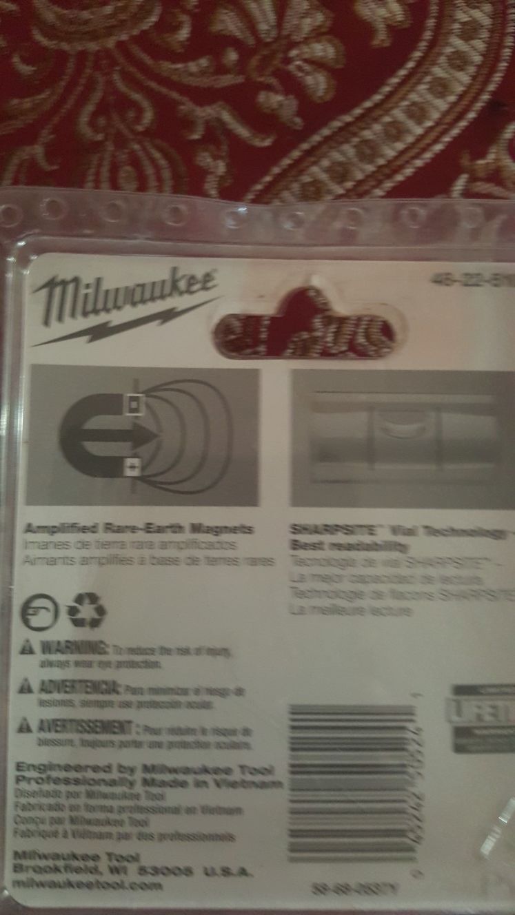 Milwaukee Strongest Magnets 360 accuracy pocket level