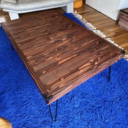 Rustic Modern Artisan  Wood Table