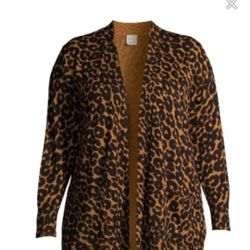 Ladies Cardigan~ Open Front Sweater ox~14 New