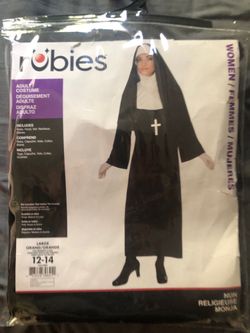 Adult L Nun Halloween costume