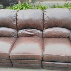 Real Leather Couch 