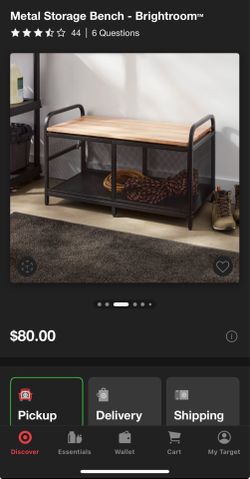 Metal storage Bench