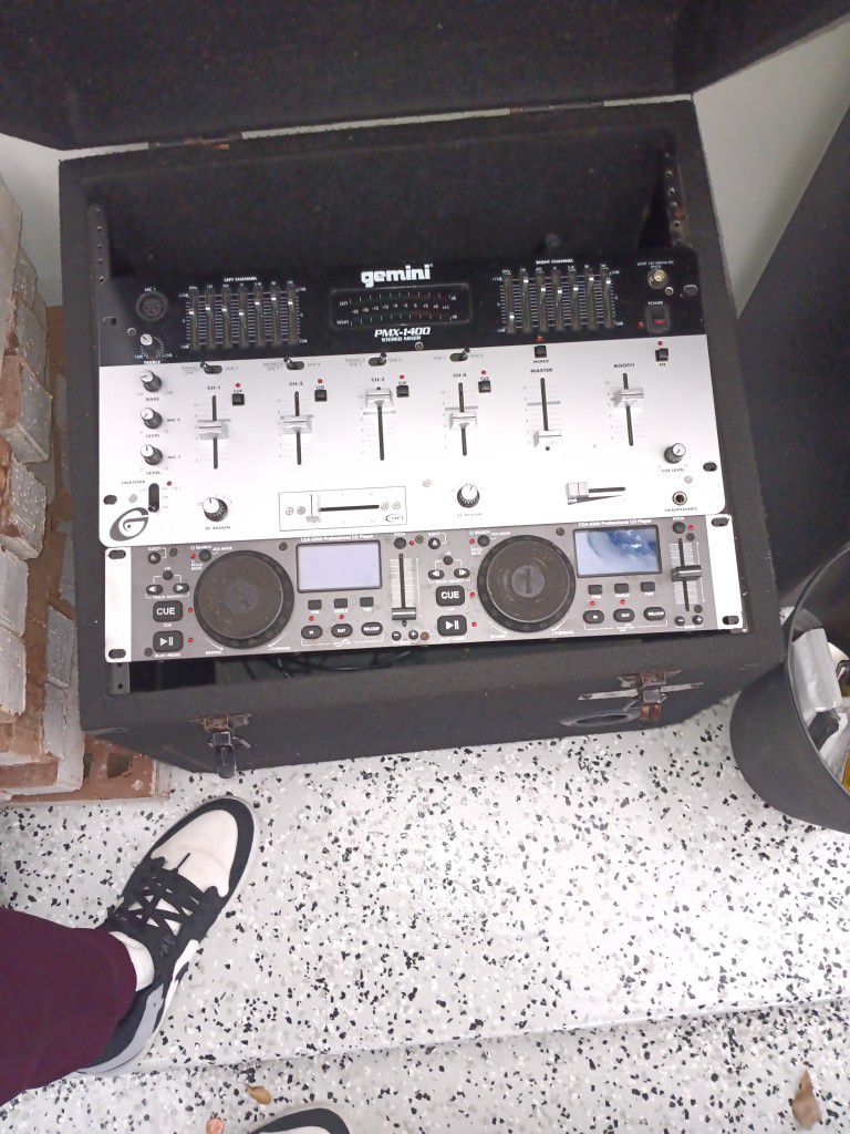 DJ equipment.