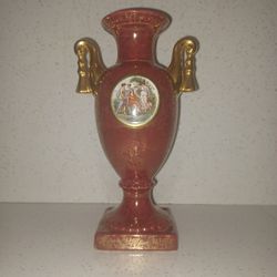 Vintage Empire Ware Red Urn Vase Made In England 1930s 
