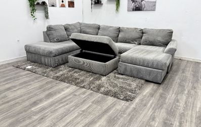Gray Sectional Couch - Free Delivery 