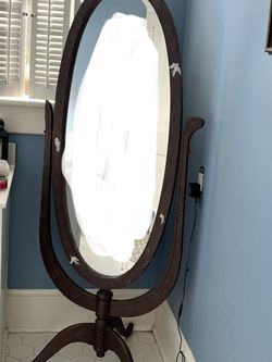 Antique wooden mirror Full Length