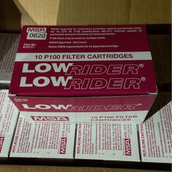 MSA P100 Respirator Filter Cartridges-Box Of 10