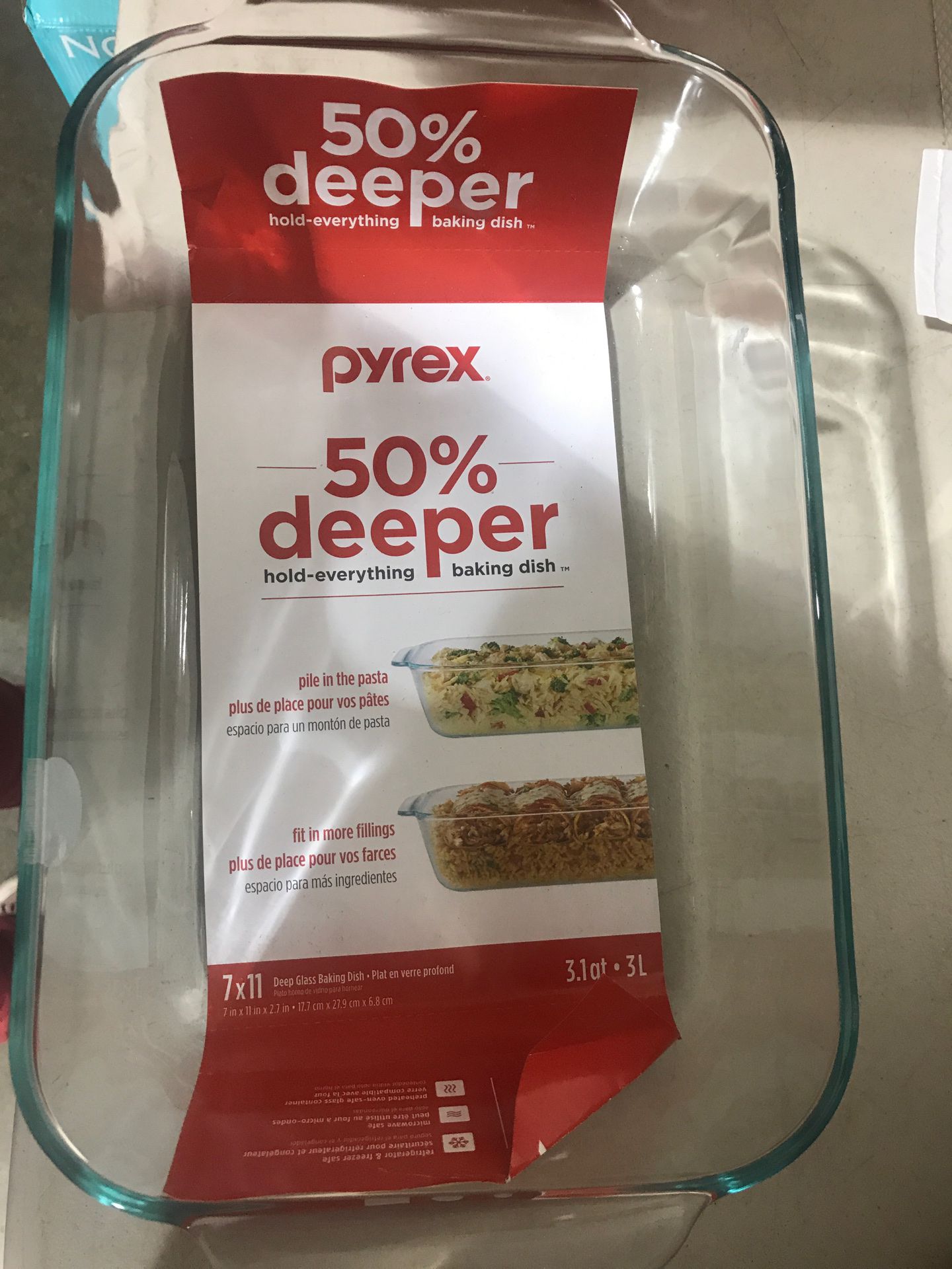 Pyrex deep glass bakerware