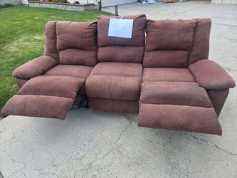 Free sofa with recliner ends