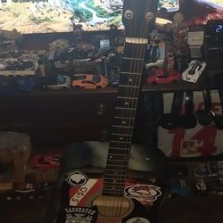 Custom Painted V.H Fender Left Handed Guitar