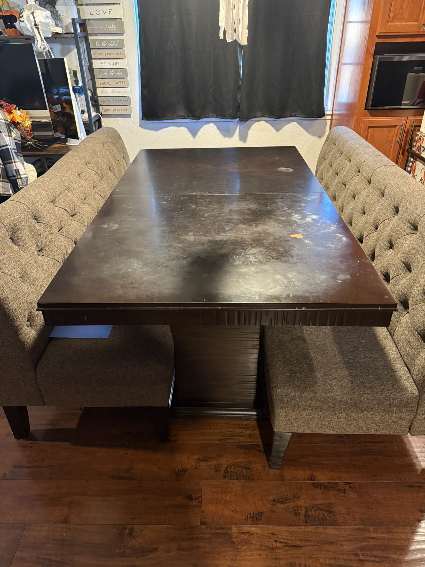 Dining Table And Benches