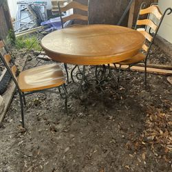 Dining room table and chairs