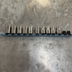 Snap On 310TWM 10pc 1/2” Drive 6Point Chrome 10-18mm Socket Set