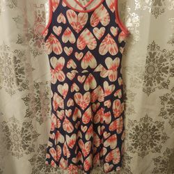 Girls Medium Summer Hearts Dress