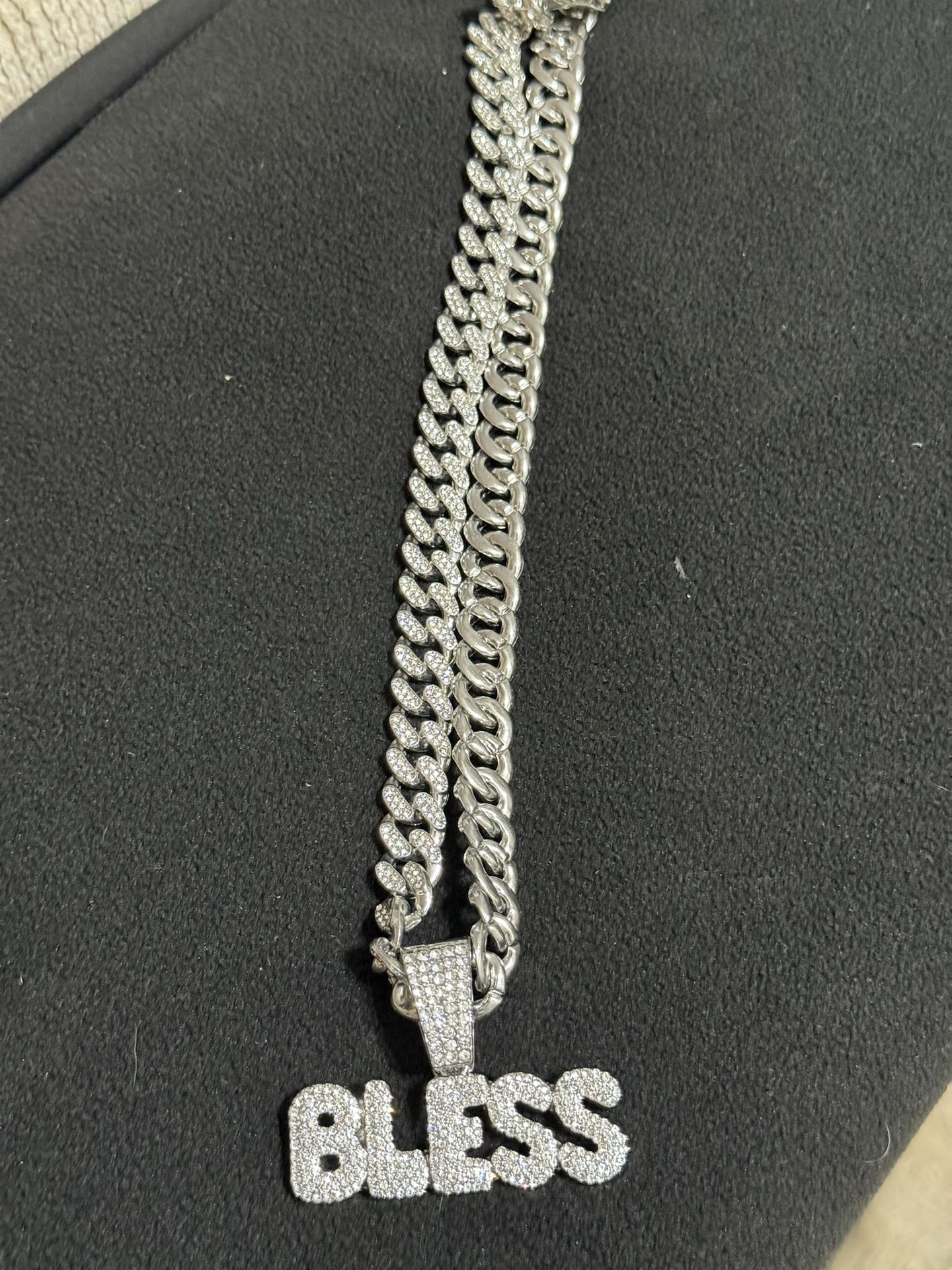 Iced Out Bless Chain 