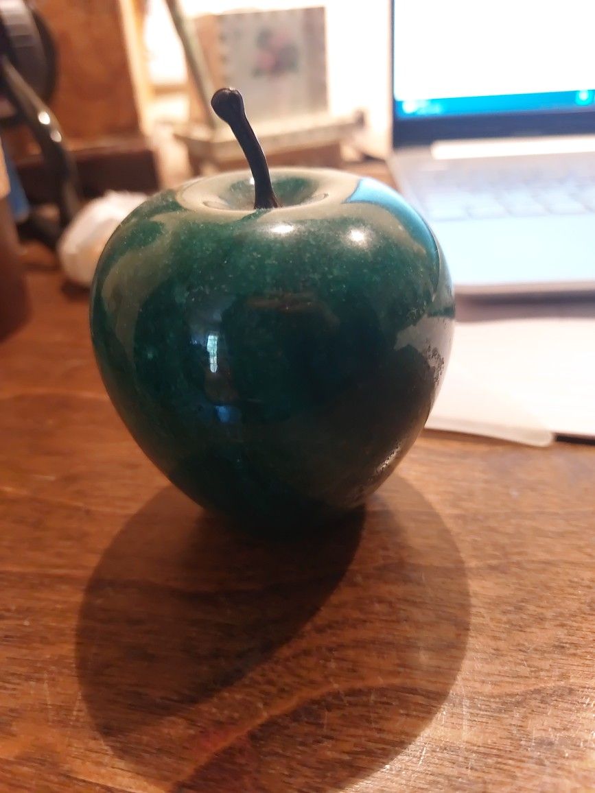 Green Apple Paper Weight