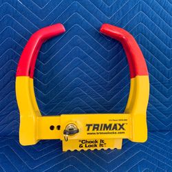 Trimax wheel RV Trailer lock with key RV TCL65