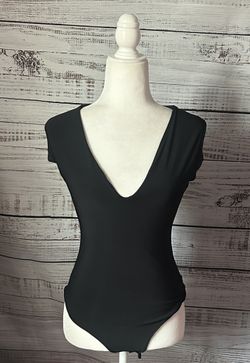 Black v neck bodysuit from Windsor size small 