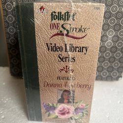 Vtg 2002 FolkArt One Stroke Video Library Series Donna Dewberry Painting VHS NIP