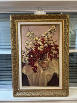 Rare 30/43 Vintage Floral Artwork