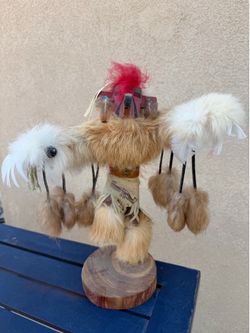 Authentic Navajo Red-Tail Hawk Kachina Doll - Signed L. Vandever $195 OBO