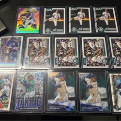 🔥 JULIO RODRIGUEZ 14-CARD LOT 🔱 INSERTS + BASE 🔥